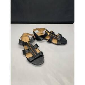 Michael Kors Flat Sandals Berkley Zipper Black